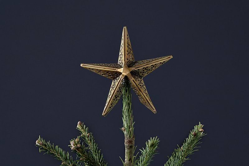 nkuku CHRISTMAS DECORATIONS Bishakha Star Tree Topper