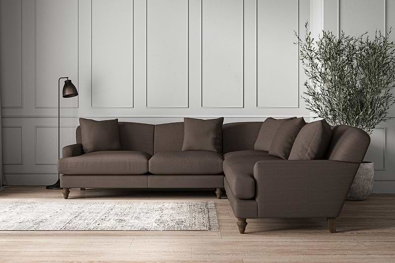 Nkuku MAKE TO ORDER Deni Large Corner Sofa - Recycled Cotton Mocha