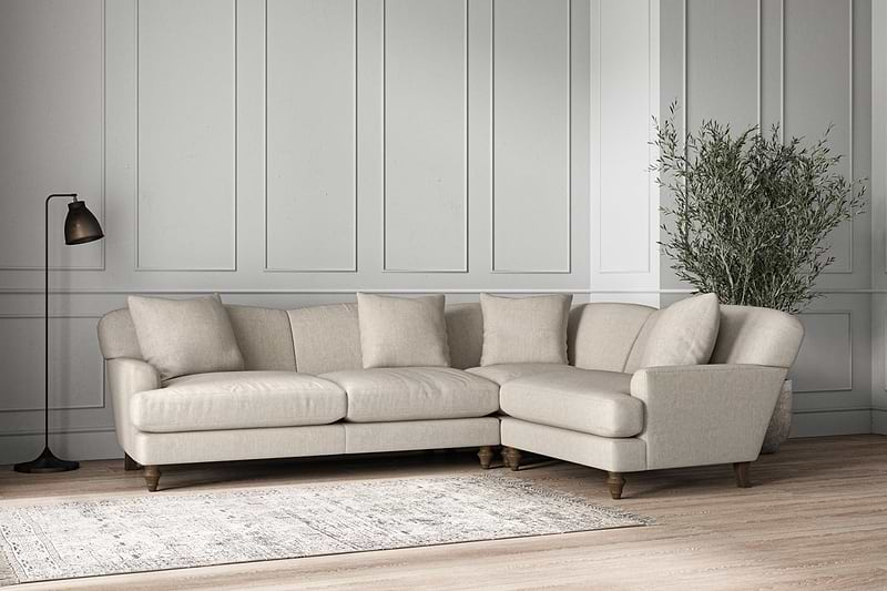 Deni Large Right Hand Corner Sofa - Brera Linen Natural