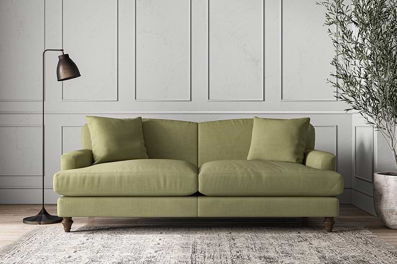 Nkuku MAKE TO ORDER Deni Large Sofa - Brera Linen Sage