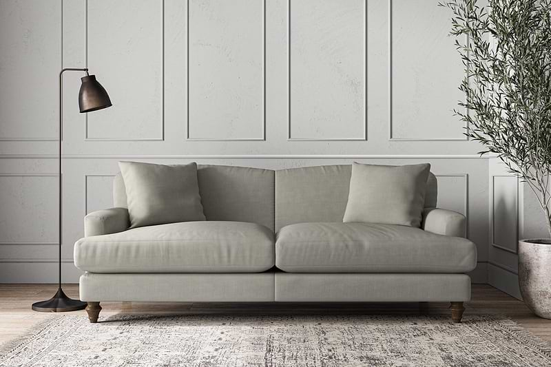 Nkuku MAKE TO ORDER Deni Large Sofa - Brera Linen Smoke