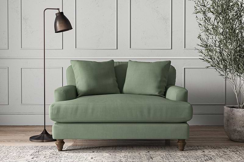 Nkuku MAKE TO ORDER Deni Love Seat - Brera Linen Jade