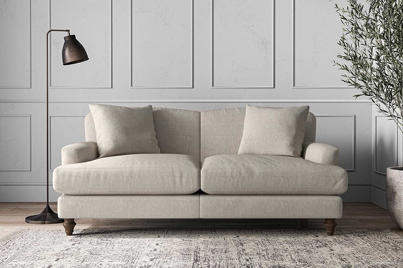 Nkuku MAKE TO ORDER Deni Medium Sofa - Brera Linen Natural