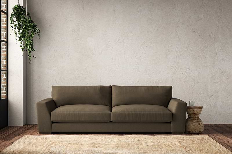 nkuku MAKE TO ORDER Guddu Grand Sofa - Brera Linen Chesnut