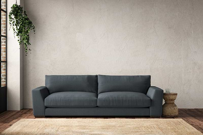 nkuku MAKE TO ORDER Guddu Grand Sofa - Brera Linen Dusk