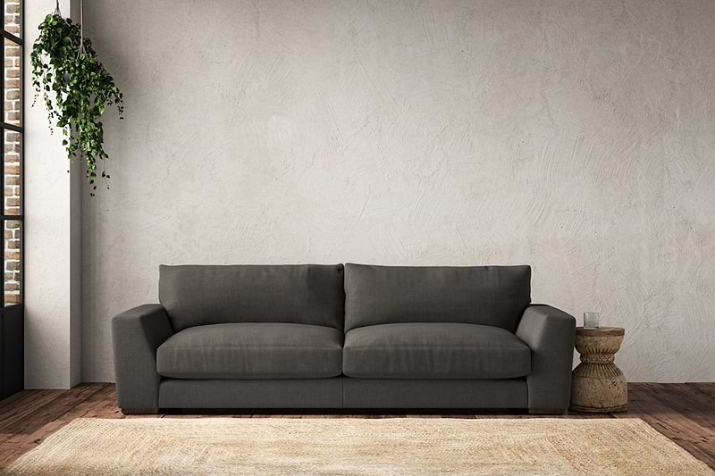 nkuku MAKE TO ORDER Guddu Grand Sofa - Brera Linen Granite