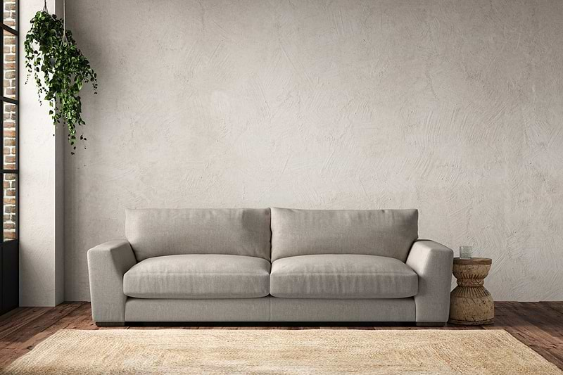 nkuku MAKE TO ORDER Guddu Grand Sofa - Brera Linen Natural