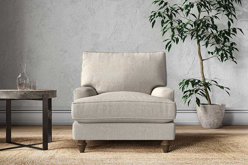 Nkuku MAKE TO ORDER Marri Armchair - Brera Linen Natural