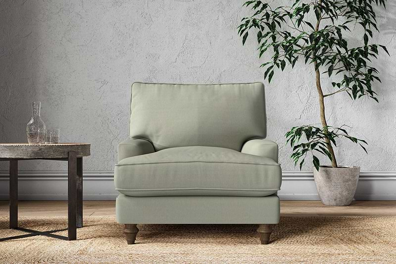 Nkuku MAKE TO ORDER Marri Armchair - Recycled Cotton Seaspray