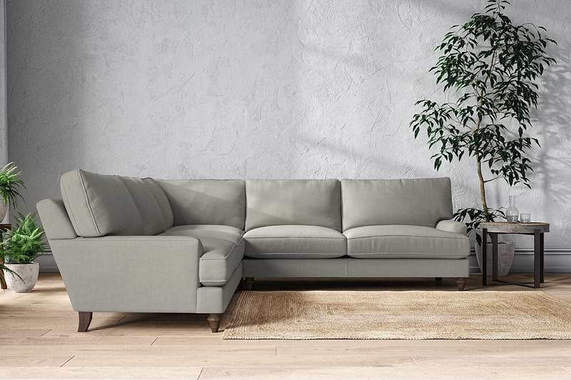 Nkuku MAKE TO ORDER Marri Grand Corner Sofa - Brera Linen Smoke