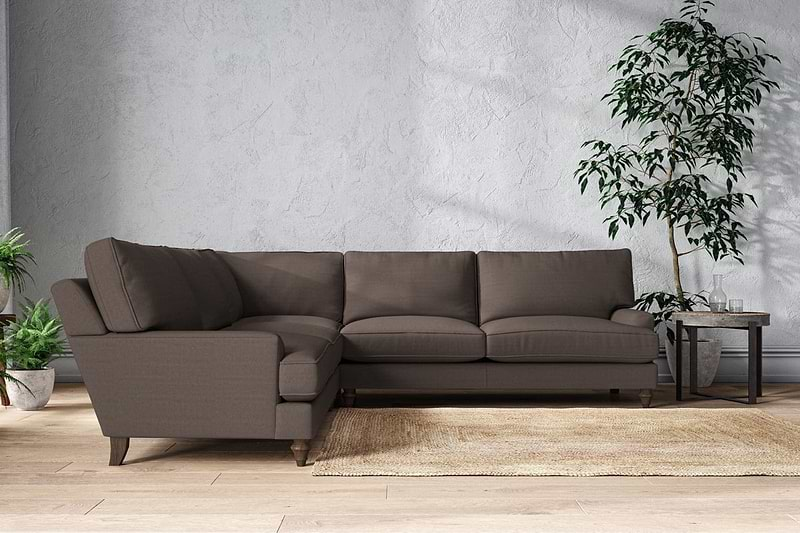 Nkuku MAKE TO ORDER Marri Grand Corner Sofa - Recycled Cotton Mocha