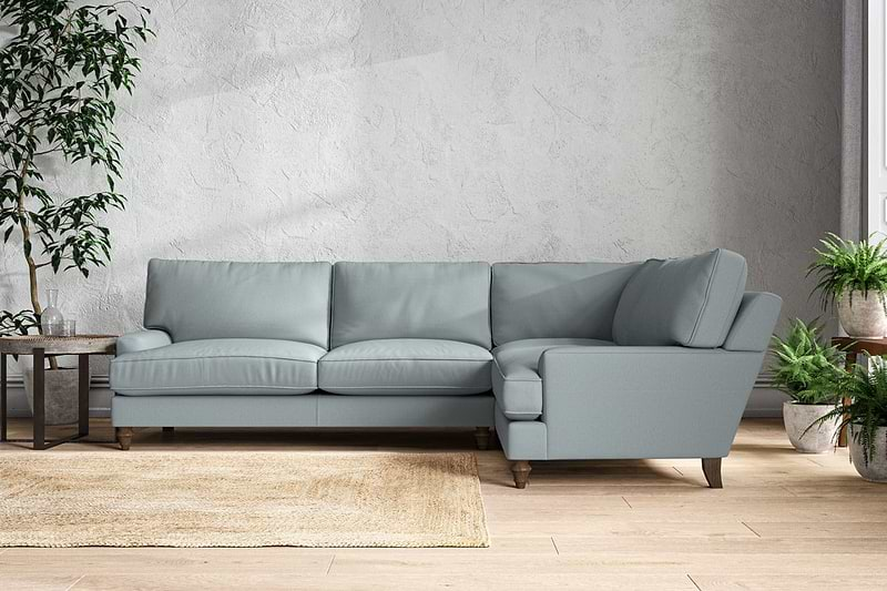 Nkuku MAKE TO ORDER Marri Grand Right Hand Corner Sofa - Recycled Cotton Horizon