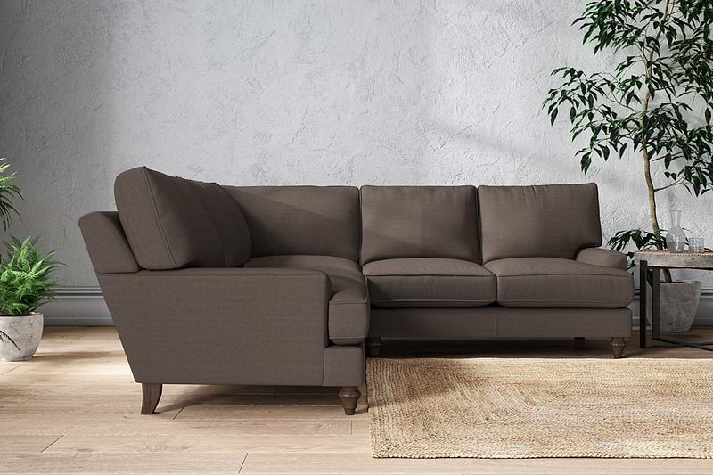 Nkuku MAKE TO ORDER Marri Large Corner Sofa - Recycled Cotton Mocha