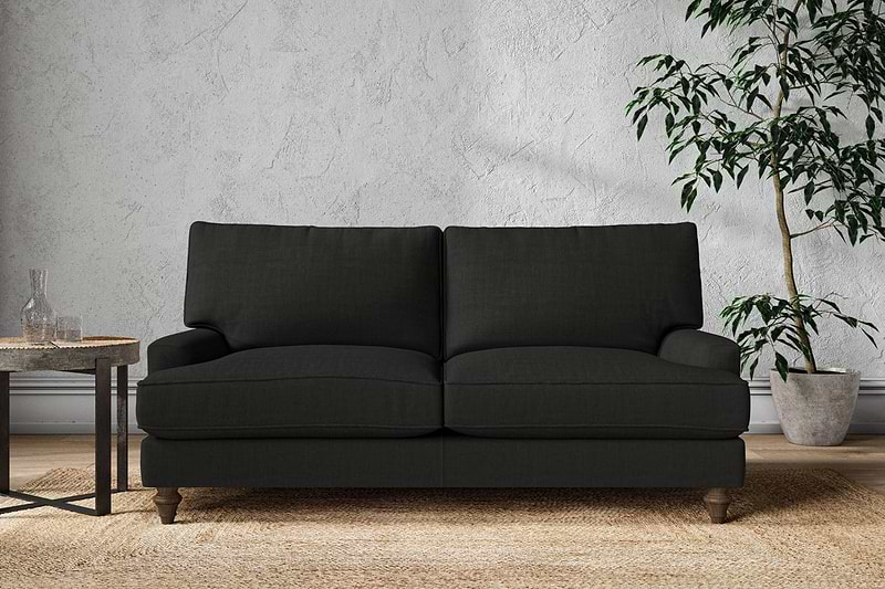 Nkuku MAKE TO ORDER Marri Medium Sofa - Brera Linen Charcoal