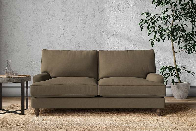 Nkuku MAKE TO ORDER Marri Medium Sofa - Brera Linen Chesnut