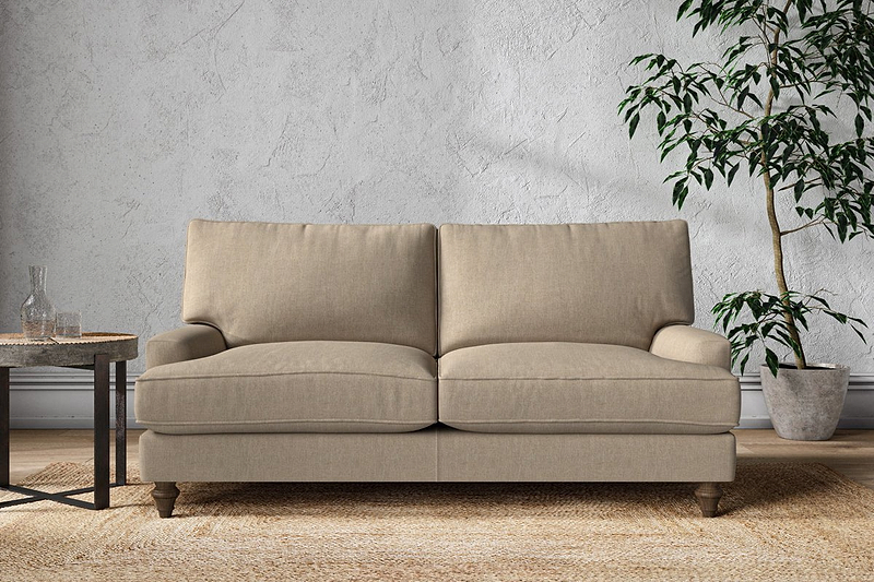 Nkuku MAKE TO ORDER Marri Medium Sofa - Brera Linen Pebble