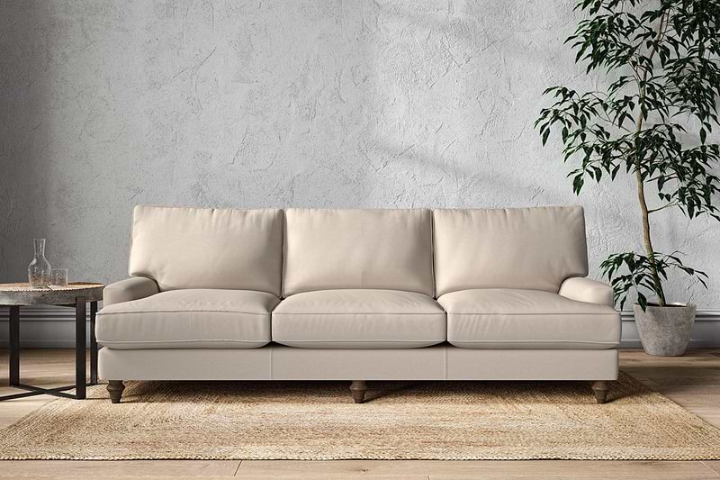 Nkuku MAKE TO ORDER Marri Super Grand Sofa - Recycled Cotton Natural