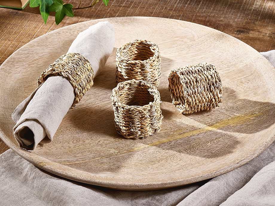 Aarushu Napkin Rings - Natural (Set of 4)