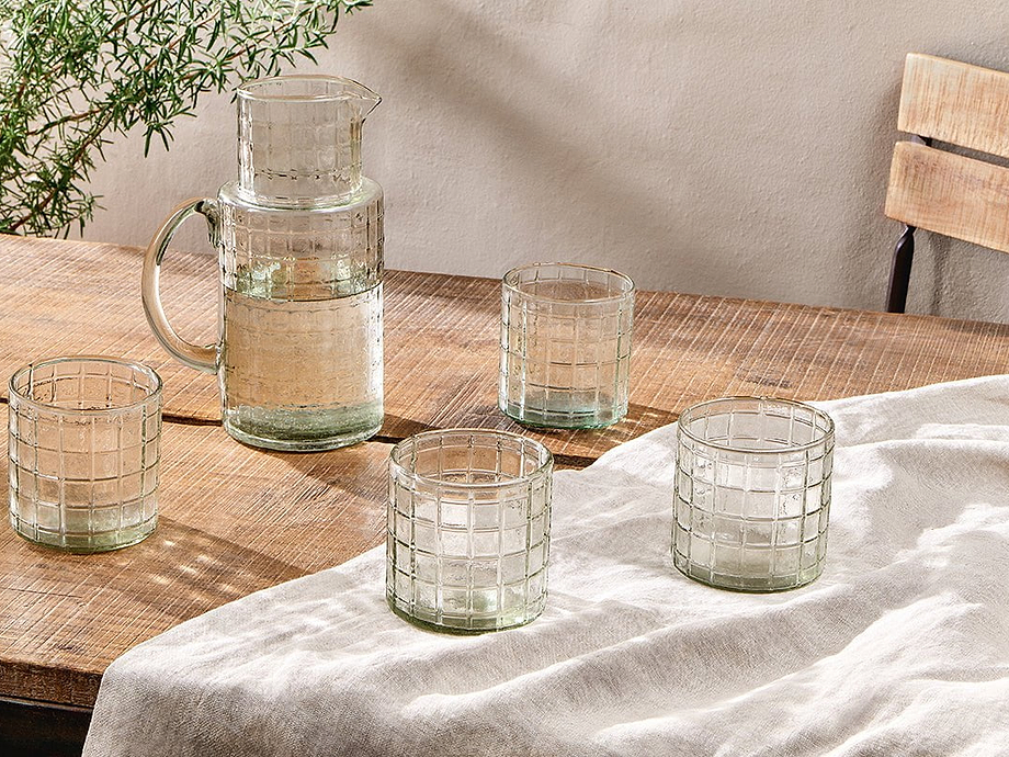 Adhit Glass Tumbler - Clear - (Set of 4)