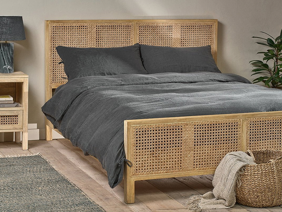 Adya Linen Duvet Cover - Charcoal