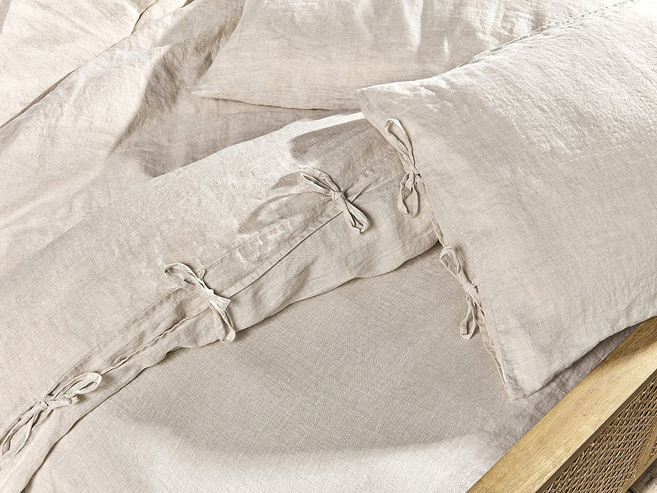 Adya Linen Duvet Cover - Natural