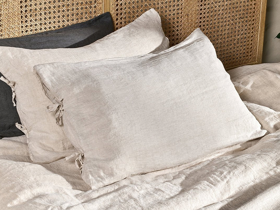 Adya Linen Housewife Pillowcase Pair - Natural