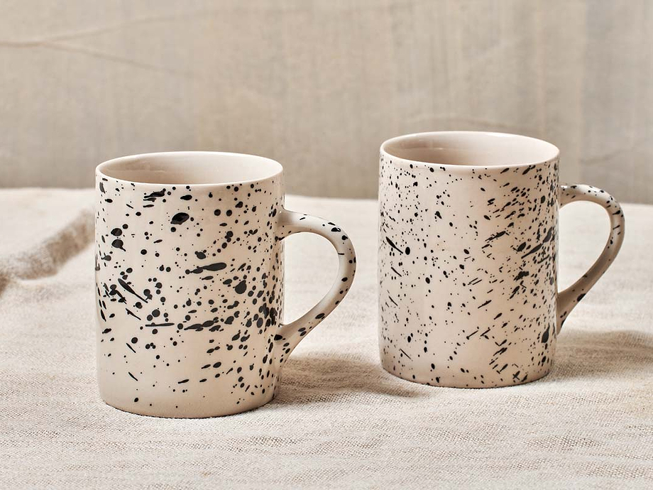 Ama Splatter Mug - Tall (Set of 2)