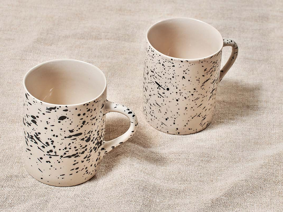 Ama Splatter Mug - Tall (Set of 2)