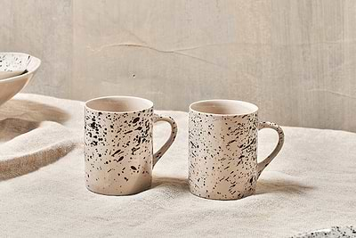 Ama Splatter Mug - Tall (Set of 2)-nkuku