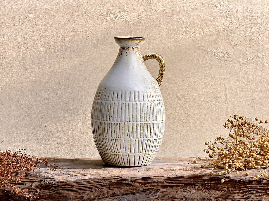 Anjuna Reactive Glaze Decorative Jug