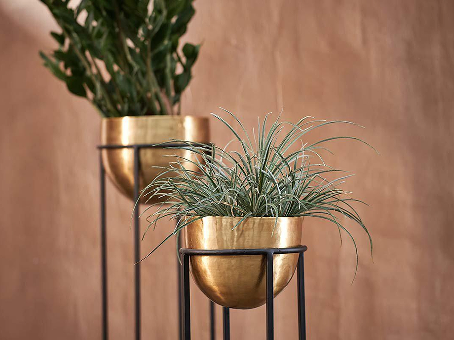 Atsu Brass Planter Stand