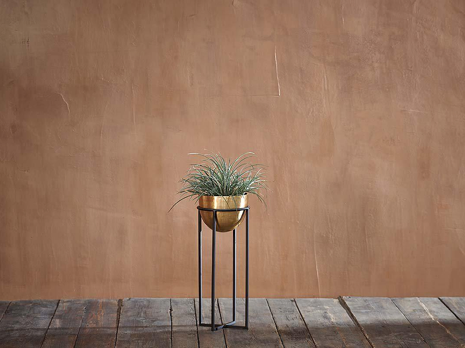 Atsu Brass Planter Stand