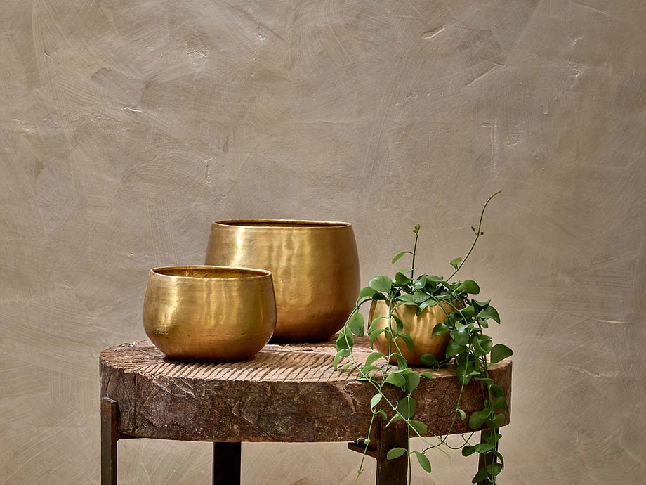 Atsu Brass Planter