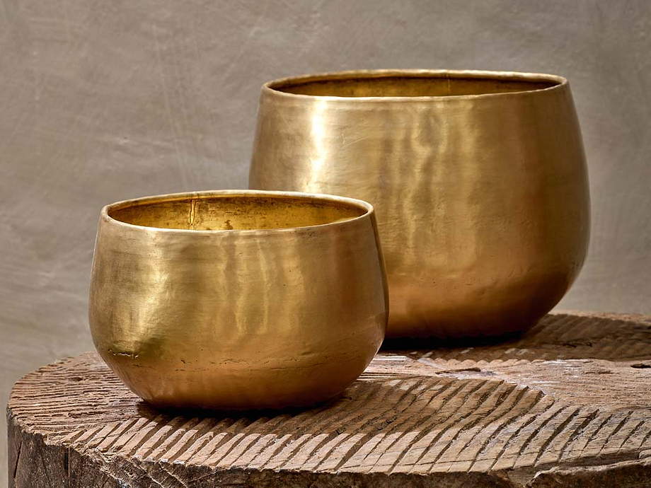 Atsu Brass Planter