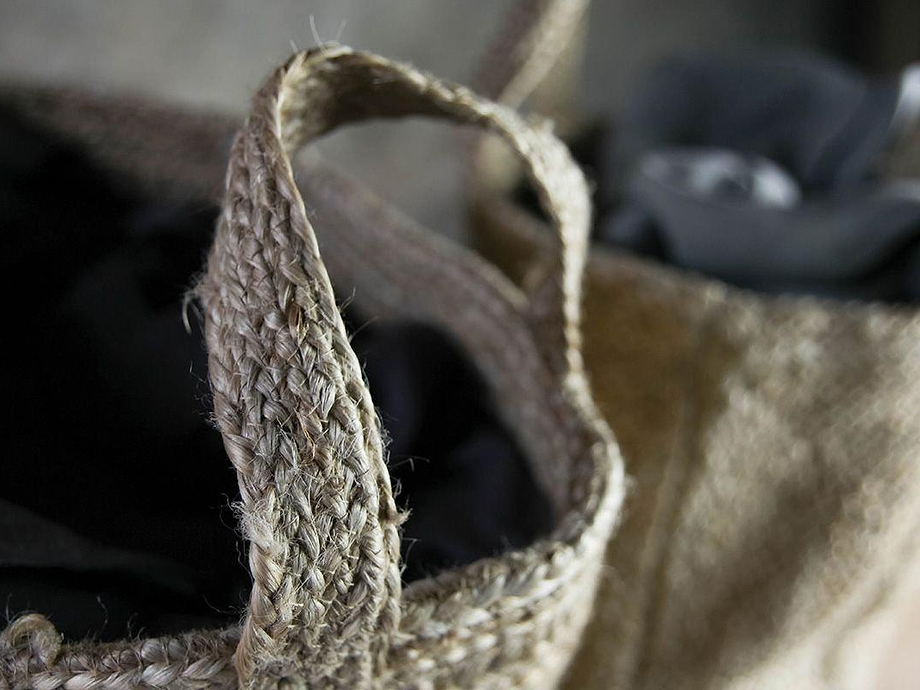 Braided Hemp Storage Basket - Natural