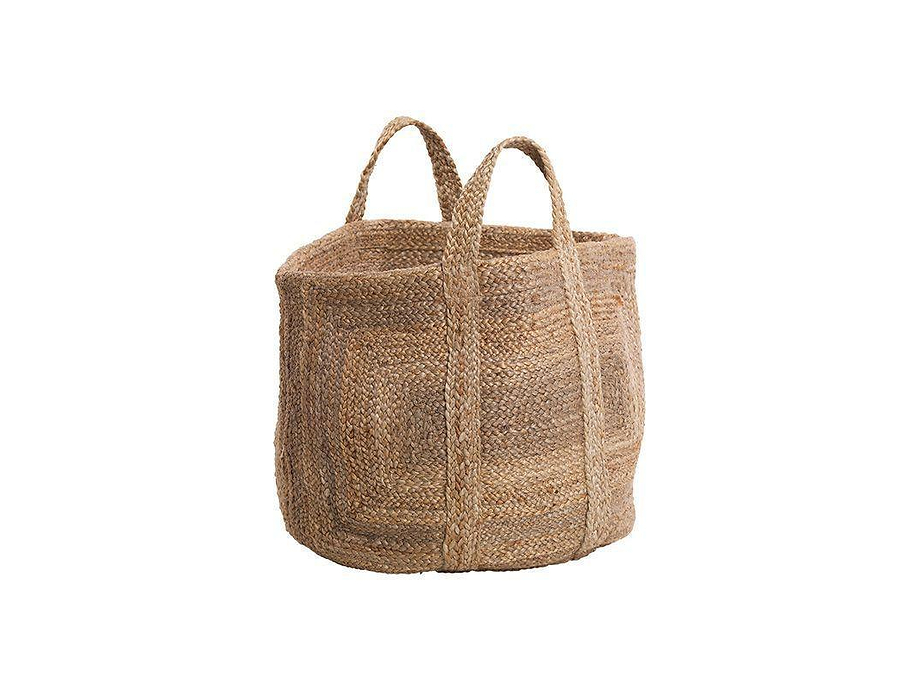 Braided Hemp Storage Basket - Natural