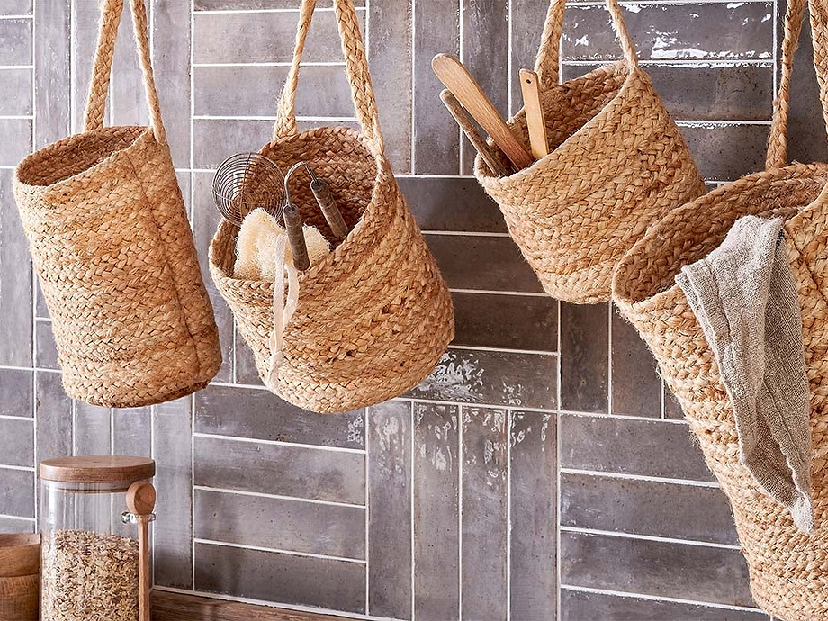 Chapad Hemp Wide Wall Hung Basket