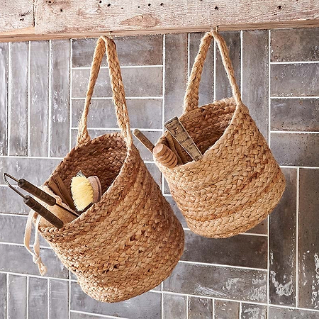 Chapad Hemp Wide Wall Hung Basket-nkuku
