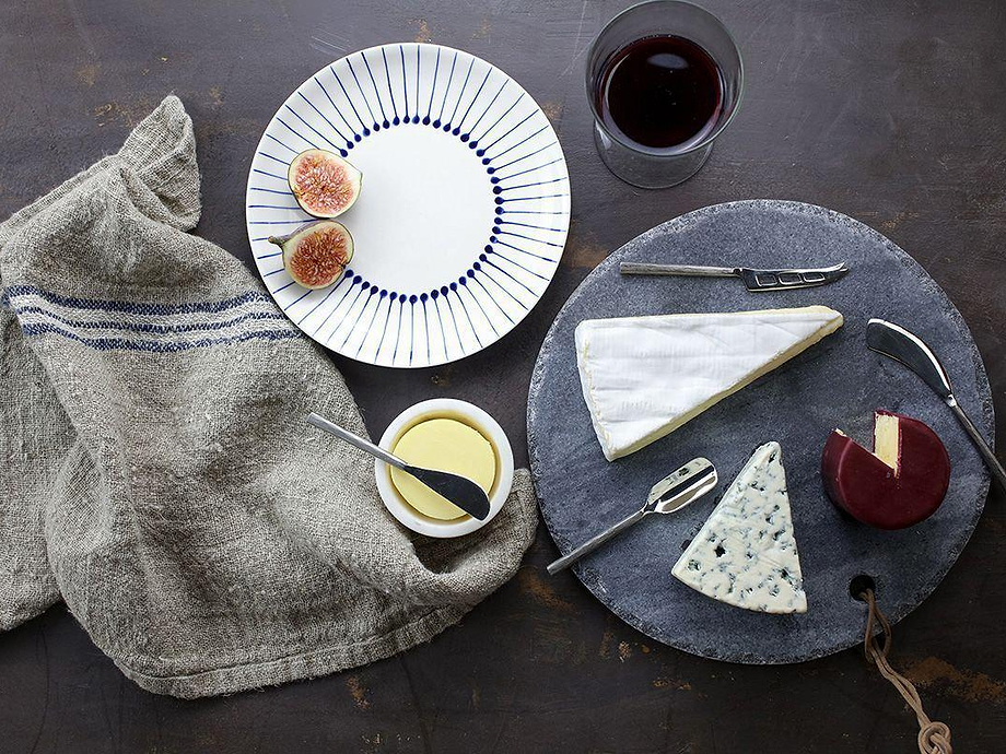 Darsa Cheese Knife Set - Brushed Silver (Set of 4)