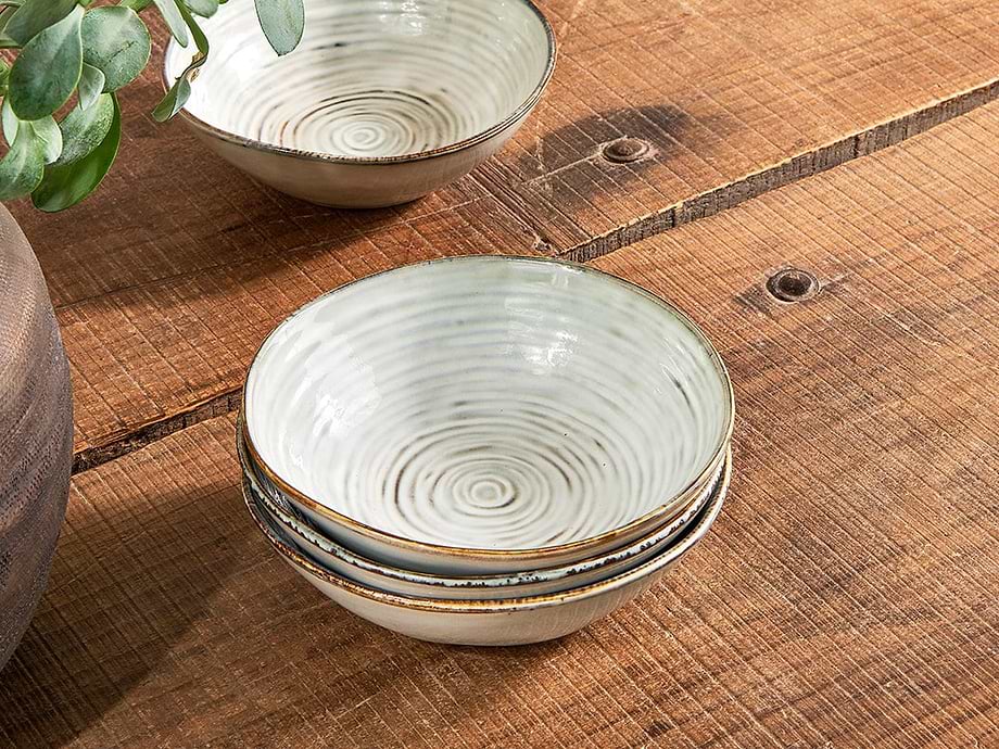 Dhanuk Ceramic Cereal Bowl - Cream