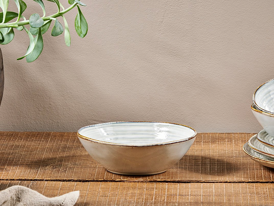 Dhanuk Ceramic Cereal Bowl - Cream
