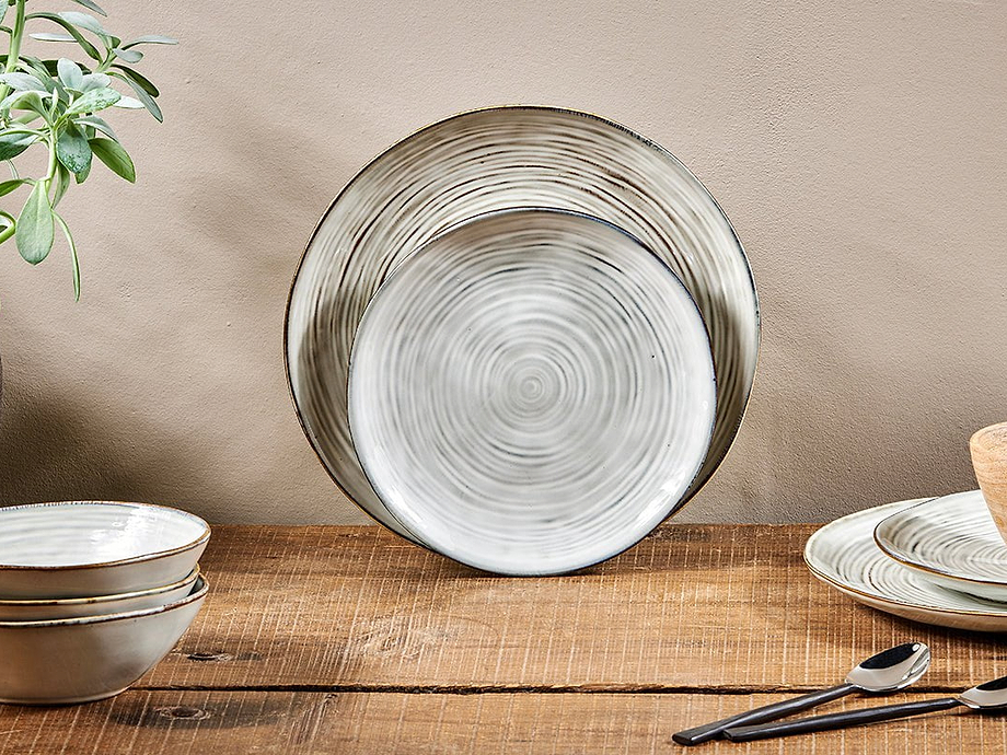 Dhanuk Ceramic Side Plate - Cream