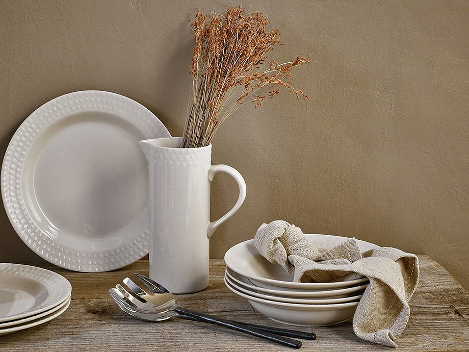 Ela Dinner Plate - Cream
