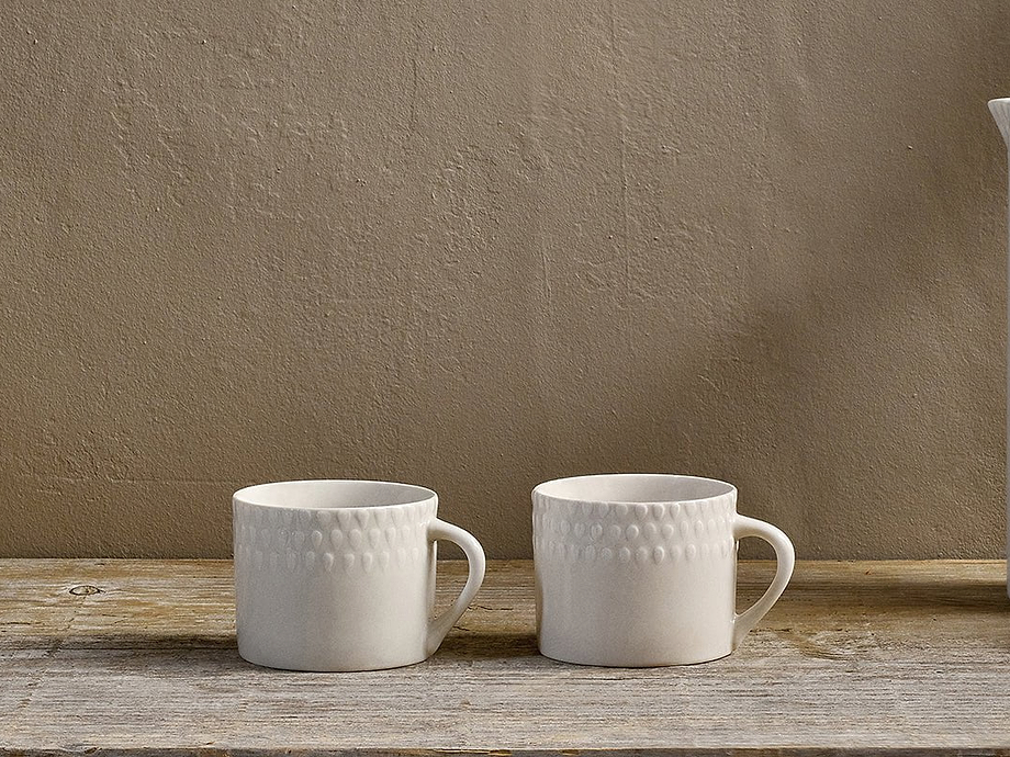 Ela Mug - Cream - Small (Set of 2)