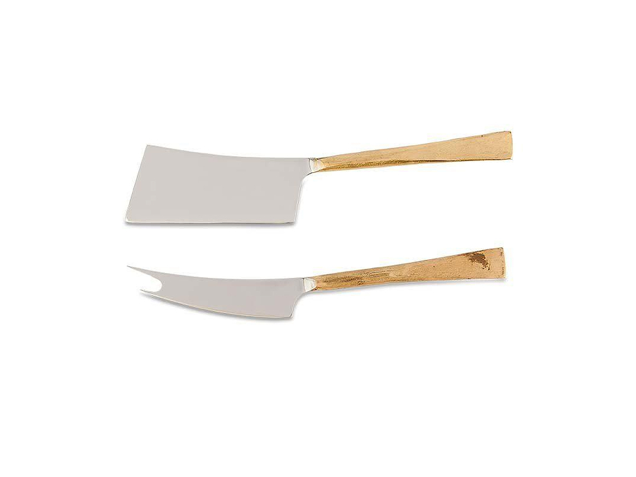 Ena Cheese Knife Set - Brushed Gold (Set of 2)