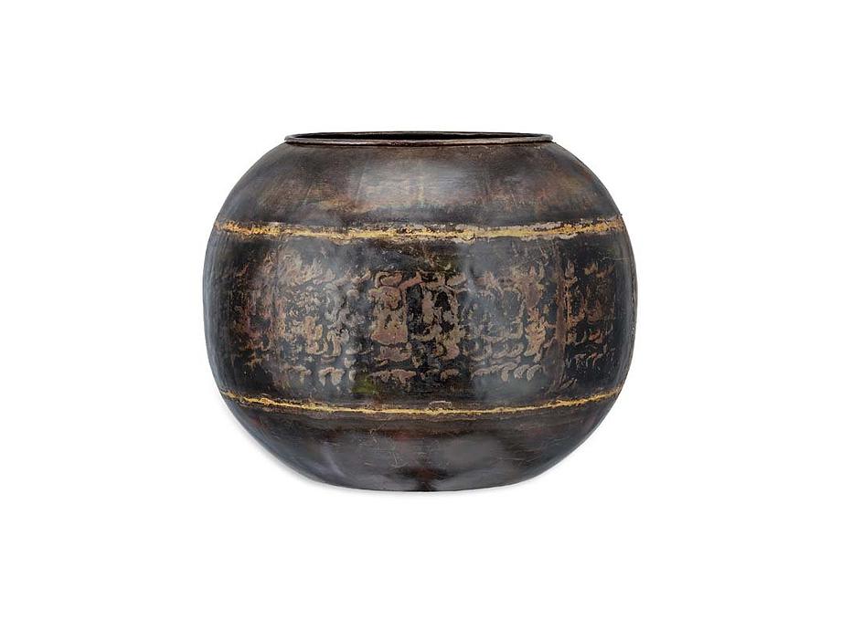 Endo Reclaimed Iron Globe Planter