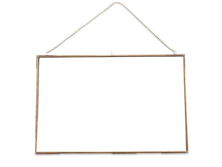 Gigantic Antique Brass Kiko Frame