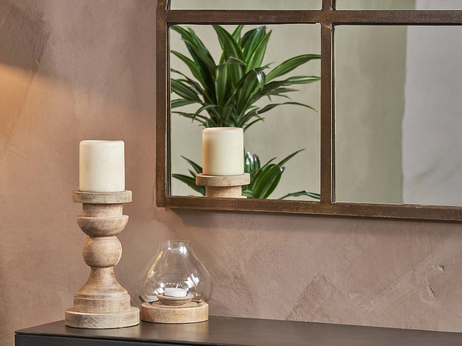 Imoma Iron Overmantel Arch Mirror - Brass