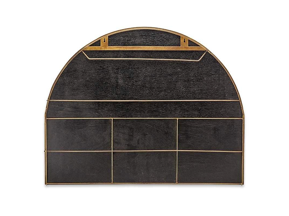 Imoma Iron Overmantel Arch Mirror - Brass