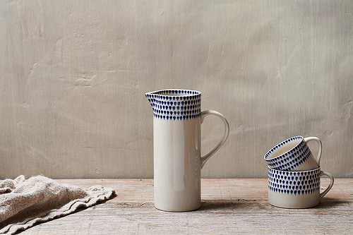 Indigo Drop Jug-nkuku